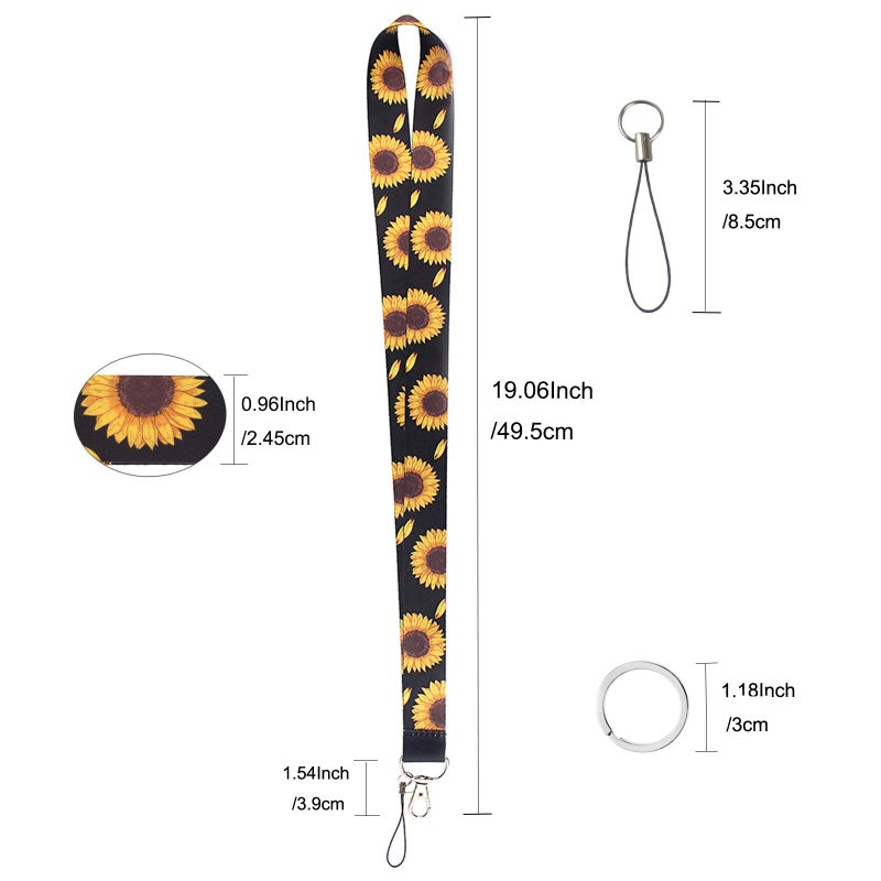 Yiflin Cute Neck Lanyard for Keys  Wallet  Id Card Holder  Cool Keychain Lanyard for Women  Men  Teacher - Image 2